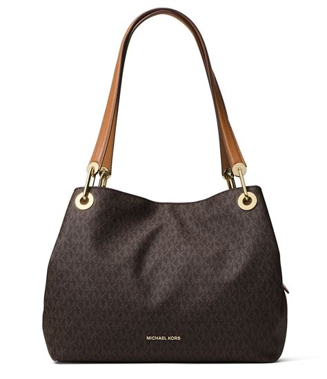 michael kors raven large schwarz|MICHAEL Michael Kors Raven Large Shoulder Bag.